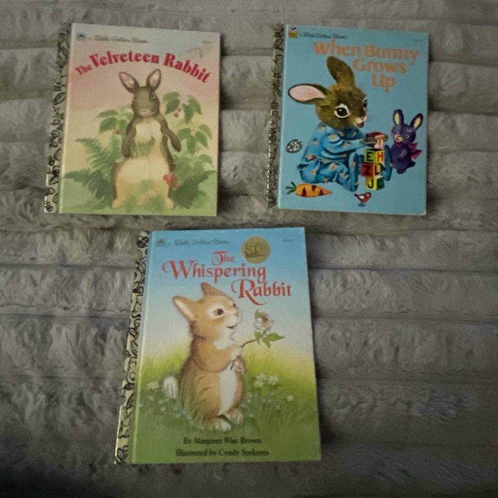 Bundle of 3 Rabbit Themed A Little Golden Books